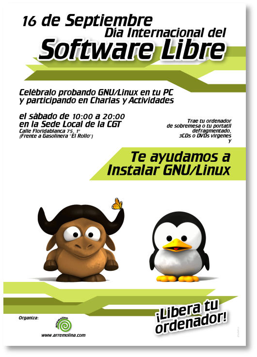 Cartel Día del Software libre